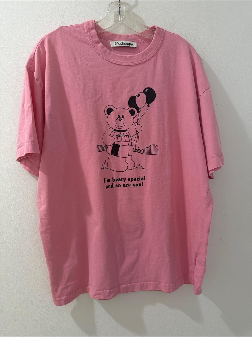 Madhappy Pink Bear Graphic Tee . Im beary speecial and so are you !